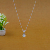 Drop Shaped Cluster Pendant Chain